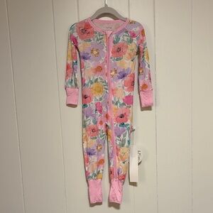 Little Sleepies Watercolor Meadow Zippy